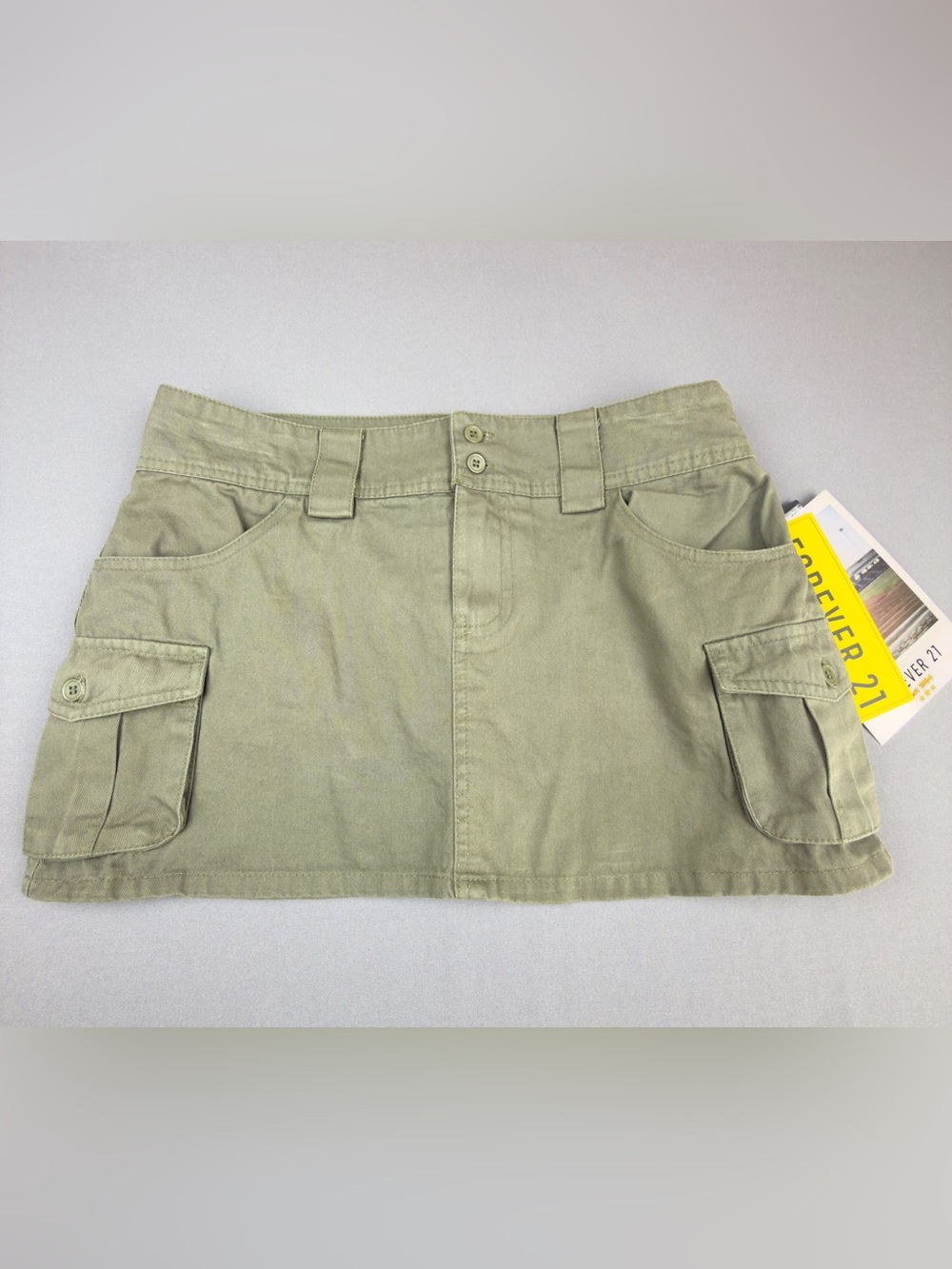 Forever 21 Olive Green Cargo Mini Skirt